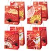 MMBDAMAI 12 Pcs Folding Fans Portable Party Bags Japanese Party Decorations Folding Fans Candy Bags Chocolate Bag Goodie Bags Treat Bags for Chinese Party Decorations Birthday Party Supplies