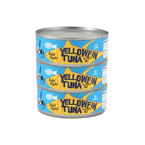 Trader Joe's Solid Light Yellowfin Tuna Fish in Olive Oil - Pack of 3