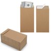 100 Pack Cash Envelopes Self adhesive 6.7x3.5 Inch, Fit for Envelope Money Saving Challenge, Kraft Paper 120 GSM Thick Money Envelopes for Cash, Budgeting, Cash Tips, Check, Coin & Tickets