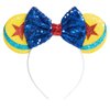 CHuangQi Mouse Ears Headbands with Shiny Bow, Double-sided Sequins Glitter Hair Band, for Birthday Party, Celebration or Event (XC22)