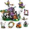 qesfir Haunted House Building Blocks Set - Christmas Building Toys Kit for Kids Halloween Displayable Model Thanksgiving Gift for Boy Gir