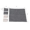 Dollhouse Bedding, 5 Piece Set with Comforter & Pillows, Blanket, Realistic Bedroom Accessories for 6 inch Dolls, 1/12 Scale, Gray and White Linen