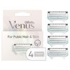 Gillette Venus Intimate Grooming Womens Razor Blade Refills with Bikini Trimmer, 4 Count (Pack of 1)