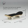 WDTMEEZU Wood Finger Skateboard Professional Fingerboards Wheels with Bearings Mini Fingerboard Finger Toy for Adults and Kids