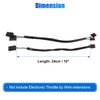 X AUTOHAUX 10 Inch Handlebar CAN Bus Circuit Wire Extension Harness for Harley Davidson Softail Dynas Electra Glide Road Glide Sportster Handlebar Wire Extension Switch Wiring Harness