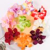 Aprince Flower Hair Clips Artificial Hawaiian Bohemian Hibiscus Plumeria Orchid Flower Hairpin Berrettes Hair Accessories for Woman Girls Seaside Holiday