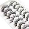 DAODER False Eyelashes Faux Mink Lashes Fluffy Wispy Lashes Natural Look Short Long Eyelashes Mixed 10 Pairs Soft Light Reusable Fake Eyelashes Pack (Fluffy Lashes Mixed)
