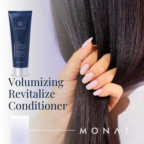 MONAT Volumizing Revitalize Conditioner Infused with Rejuveniqe - Lightweight Hair Volumizing Conditioner for Fine, Flat Hair, for Softness and Shine - Net Wt. 178 ml ℮ 6 fl. oz.