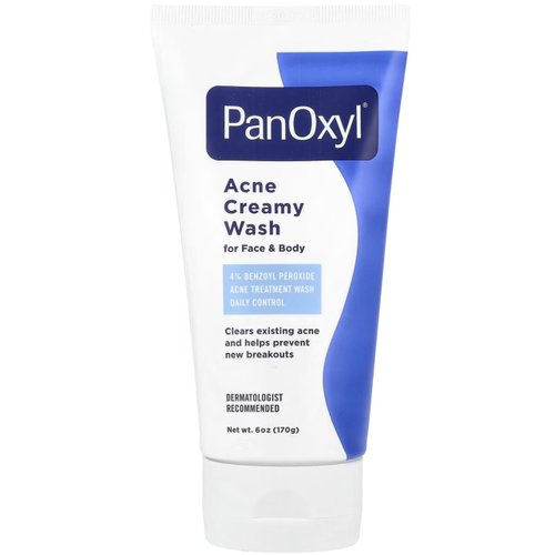 PanOxyl Acne Creamy Wash, 4% Benzoyl Peroxide (Pack of 2)