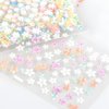 30 Sheets Flower Nail Art Stickers 3D Self Adhesive Colourful Daisy Heart Butterfly Nail Decals Spring Summer DIY Design Nail Supplies for Women and Girls