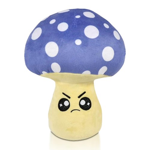 Forest & Twelfth Mushroom Plush Pillow – Cute Emoticon Mushroom Set for Beds and Sofas – Plushie Toys for Kids, Home Décor – Ultra-Soft Stuffed Animal Gift for Girls, Boys (Purple)