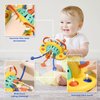 Warm Feather Baby Toys Silicone Suction Cup Toy for High Chair Toddler Sensory Toys for 6 12 Month Baby Montessori Toy for 1 Year