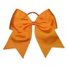New "ORANGE" Cheer Bow Pony Tail 7 Inch Girls Hair Bows Cheerleading Dance Practice Football Games Competition Birthday Solid Color Grosgrain Ribbon Halloween Fall Festival