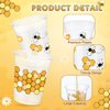 Sliner 50 Pcs Bee Party Plastic Cups with Straws 12 oz Clear Honey Bee Cups Disposable Bee Drinking Cups Bee Theme Party Favors for Home Kitchen Bee Birthday Baby Shower Party Supplies Decor