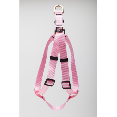 Cetacea Step-in Pet/Dog Harness - Webbing Width 3/4" Distance Around Torso 18" - 28" - Medium - Baby Pink