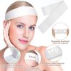 Sublaga 40 Pack Spa Headband for Women Disposable Skincare Headbands for Facials Esthetician Supplies Esthetician Headbands Stretch Headbands for Women's Hair (40pcs white)