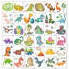 EMOME 204 PCS Dinosaur Glitter Tattoos, Kids FakeTattoos Temporary Stickers for Boys Pre-cut, Dinosaur Birthday Party Supplies Favors Games Decorations