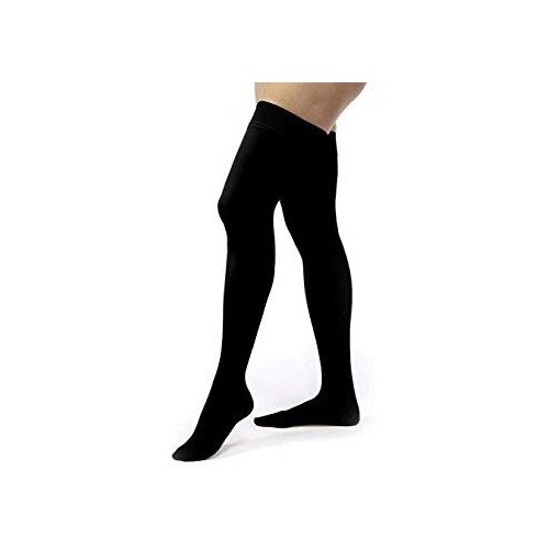 BSN Medical 115145 Jobst Opaque Compression Hose, Thigh High, 20-30 mmHg, Closed Toe, Medium, Classic Black