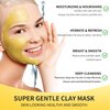 Hicream Turmeric Vitamin C Clay Mask, Deep Cleansing Facial Mask, Clay Face Mask Skin Care with Kaolin Clay and Aloe for Pores, Acne, Dark Spots, Hydrating 5.29 Oz (yellow)