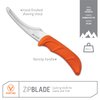 OUTDOOR EDGE Zip Blade - 4.0" Fixed Blade Hunting Knife for Skinning and Gutting Big Game - Includes Black Nylon Belt Sheath