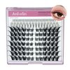 Fox Eye Lashes Fluffy Lash Clusters with Bottom Lashes C Curl False Eyelashes Left & Right Cluster Eyelash Extensions 158 PCS Individual Lashes Cat Eye Manga Lashes DIY At Home, by Anforlin