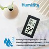 Indoor Hygrometer Thermometers 3 Pack Humidity Meters Gauge Mini Digital Thermometer Hygrometer with Fahrenheit (℉) for Humidors, Refrigerator, Greenhouse, Garden, Cellar, Closet