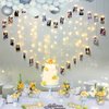 124 Lights Heart Shape Picture Clip String Lights,32 Clip Lights and 92 LED Lights, Sweet Ambience Decoration for Bedroom Livingroom Birthday/Wedding Photoes Show,Balloon Decoration,Warm White