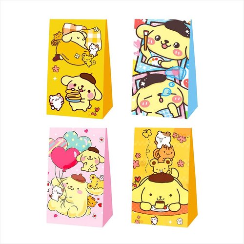 12pcs Cartoon Dog Party Favor Gift Bags Goodie Bags, Cartoon DogParty Supplies for Kids Birthday Decorations