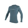 O' NEILL Men's Basic Skins 50+ Long Sleeve Rash Guard, Dusty Blue, XL