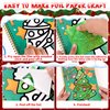 JULEASEL Christmas Foil Paper Arts and Crafts Kits, DIY Xmas Arts and Crafts for Kids, No Mess Foil and Coloring Books, Creative Christmas Gifts for Boys Girls Ages 4+, Kids Travel Essentials Toy