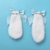 1 Pair Blue Girls Bunny Plush Lop Ears Hair Clip Rabbit Furry Ears Ribbon Bow-knot Hair Clamp Hairpin Cosplay Headwear Easy to Wear Ornaments, Hair Accessories