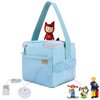 Annmore Carrying Case for Toniebox and Tonies Characters, Blue Tote Bag for Creative Tonies Figures, Kids Bag for Tonies Box Starter Set, Boys and Girls Christmas Birthday Gift