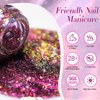 Born Pretty 9D Cat Magnetic Eye Gel Nail Polish Reflective Glitter Holographic Magnetic Gel Polish 4PCS Manicure and Nail Art DIY at Home