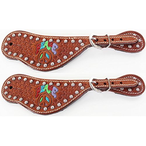 CHALLENGER Horse Western Riding Cowboy Boots Leather Spur Straps Tack 7465