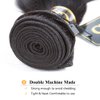 QTHAIR 14A Grade Brazilian Body Wave Human Hair Bundles (22",100g,Natural Black)100% Unprocessed Virgin Body Wave Human Hair Weave Brazilian Body Wave Virgin Hair Extensions