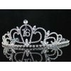Sweet Sixteen 16 16th Years Old Birthday Party Floral Rhinestone Crystal Princess Tiara Crown With Hair Combs Cake Topper Head Jewelry Silver T1722
