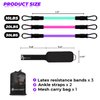 INTENT SPORTS Ankle Resistance Bands with Cuffs, Ankle Bands for Working Out, Leg Butt Workout Equipment for Kickbacks Hip Gluteus Training Exercises, Ankle Strap with Exercise Bands for Women