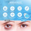 PITHER Under Eye Patches for Dark Circles, Eye Masks for Puffy Eyes Wrinkles Under Eye Bags Firmness 30 Pairs Skin Treatment Pads with Hyaluronic Acid and Collagen Women Men (Blue)