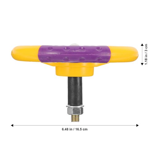 Alipis Steering Wheel Toy Simulated Driving Car Steering Wheel Bumper, Driving Wheel Pretend Play Toy Educational Toy