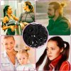 100Pcs Black Hair Ties, elastic Hair Ties No Damage Ponytail Holder，for Thick and Curly Hair Hair Elastic Band，for Women or Men, Hair Elastics and Ties, Hair Care