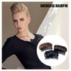 Invisible False Hair Bun Clip Base Bump Fluffy Insert Tool Increased Styling Hair Clip Accessories for Women Lady Girls (Dark Brown)