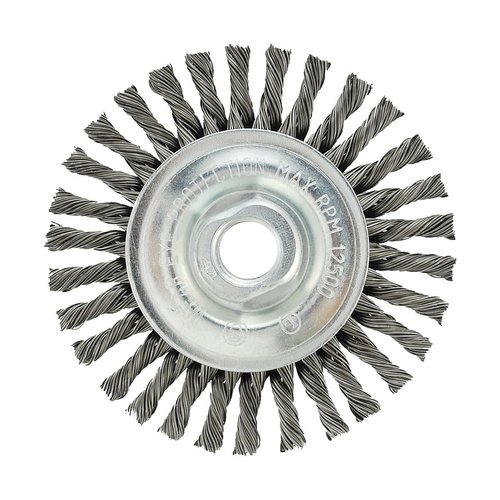 IVY Classic 38923 4-Inch x 5/8-Inch - 11 Arbor, Stainless Steel Stringer Bead Wire Wheel - 0.020-Inch Coarse, 1/Card