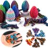 DND Dice Set (7 Pieces) and 3D Printed Dragon Egg,Fidget Toys,Surprise Dragon Egg and Polyhedral Dice Set with Gift Box,Playing Game with Dragon Eggs for RPG DND MTG