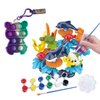 KC Republic Ocean Reef Sea Creatures 37pcs Water Washable Painting & Building Toy Set, Children's Activity Art Kit, Paint Your Own Buildable Ocean Reef Toy with Free Stress Reducing Keychain Gift