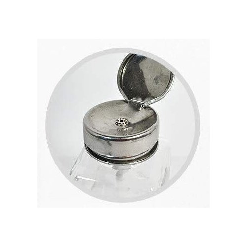 DL Professional Clear Glass Pump Dispenser Bottle with Metal Cap and Measuring Scales 6oz / 180ml (DL-C334)