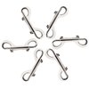 Zorveiio 6 Pcs 2.7 Inch Double Ended Bolt Snaps Hook, Zinc Alloy Double Snap Hook Chain Clips for Dog Leash Key Chain Horse Tack Pet Feed Bucket Garage Use, Silver