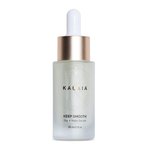 Kalaia Keep Smooth Day & Night Serum | 30 mL | Skin Care Anti Aging Serum for Face, Neck & Chest | With Hyaluronic Acid, Vitamin C, Water, & Natural Ingredients for Youthful Glow, Smooth Skin