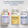 SOLARAY Buffered Vitamin C 500mg - with Bioflavonoids, Rose HIPS and Acerola Cherry - Immune Support Supplement - Easy to Digest, Vegan, Lab Verified, 60-Day Guarantee - 250 Servings, 250 VegCaps