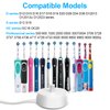 USB Charger for Braun Oral-b Electric Toothbrush,Adapter for Oral-B Model 3757 Electric Toothbrush,Waterproof Inductive Charging Base Portable Travel