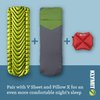 Klymit Static V2 Inflatable Sleeping Pad for Camping, Ultralight Hiking and Backpacking Air Bed, Green
